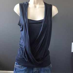 Banana Republic silk drape top